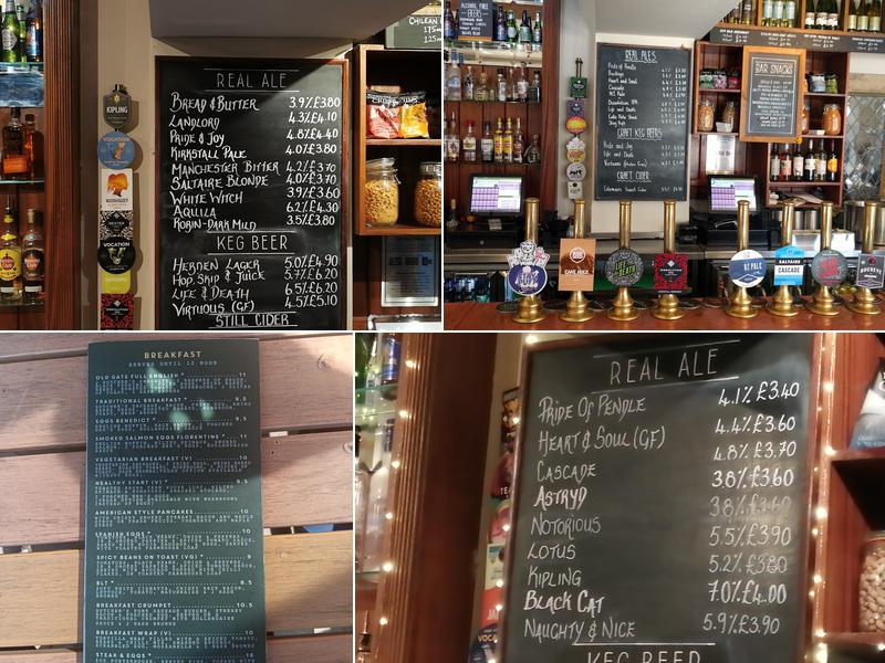 Old Gate Bar & Restaurant Menu