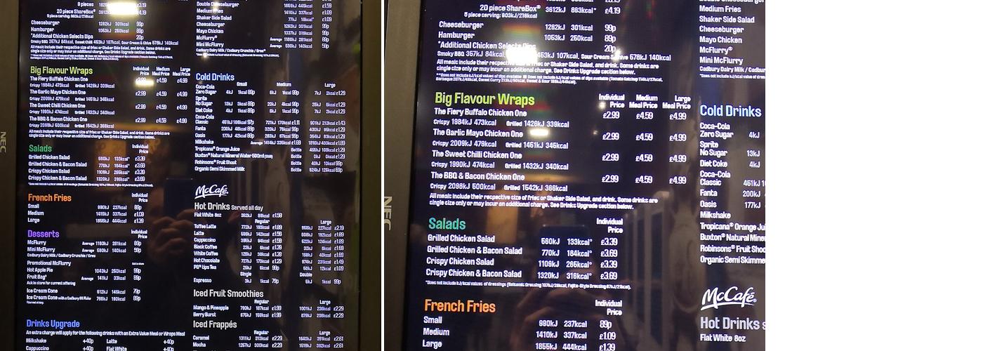 McDonald's Menu