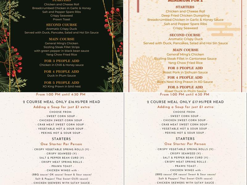 Wok Ever Palace Menu