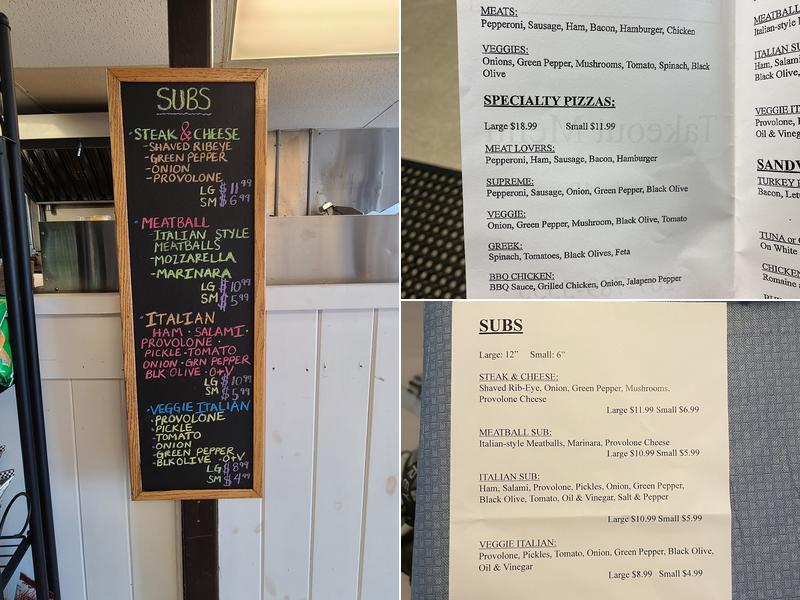 Lincolnville Beach Store Menu