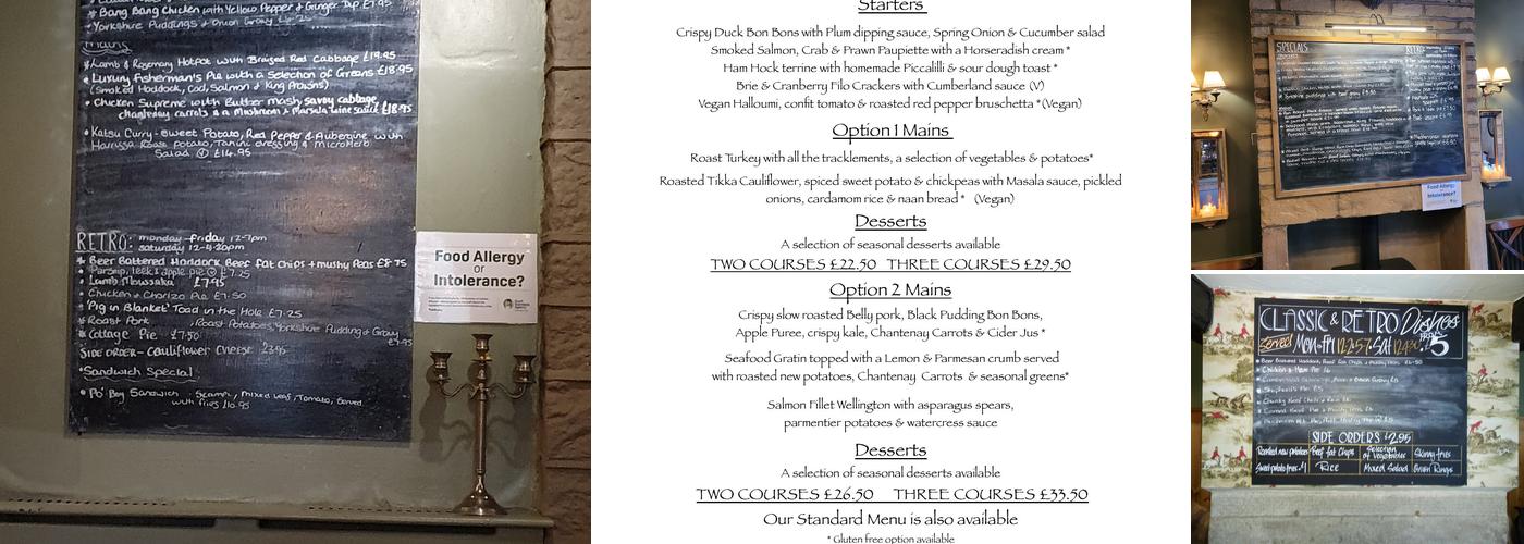 The Booth Wood Inn Menu