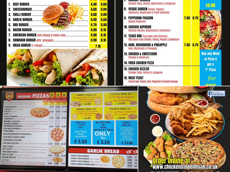 Chicken Stop Menu