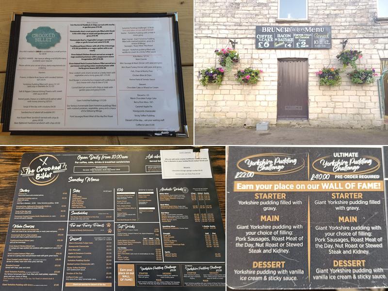 The Crooked Billet Inn Menu