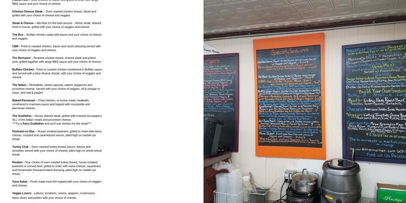 Elm Street Market Menu