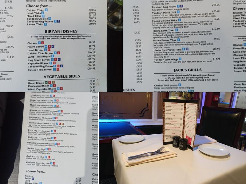 Jack Spice - Indian Restaurant Menu