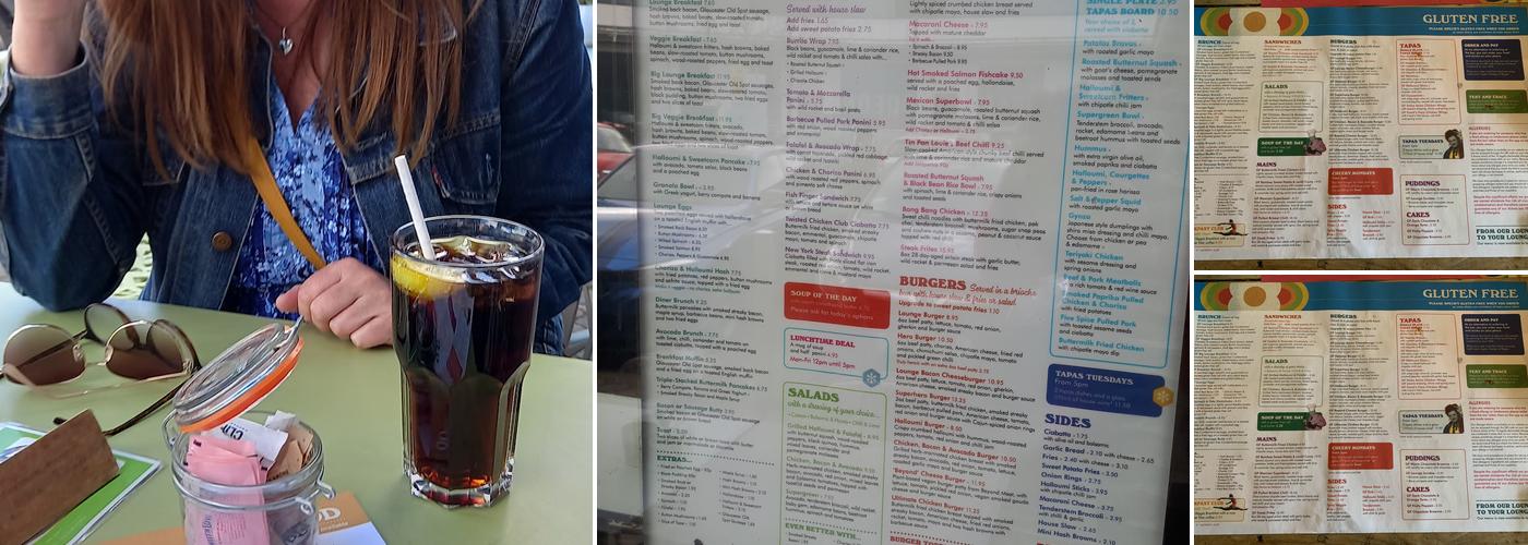 Valeroso Lounge Menu