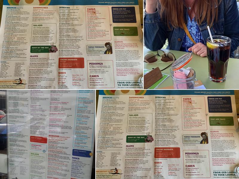 Valeroso Lounge Menu