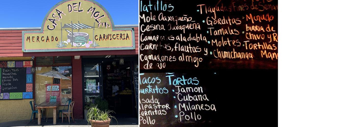 Casa del Mole Menu