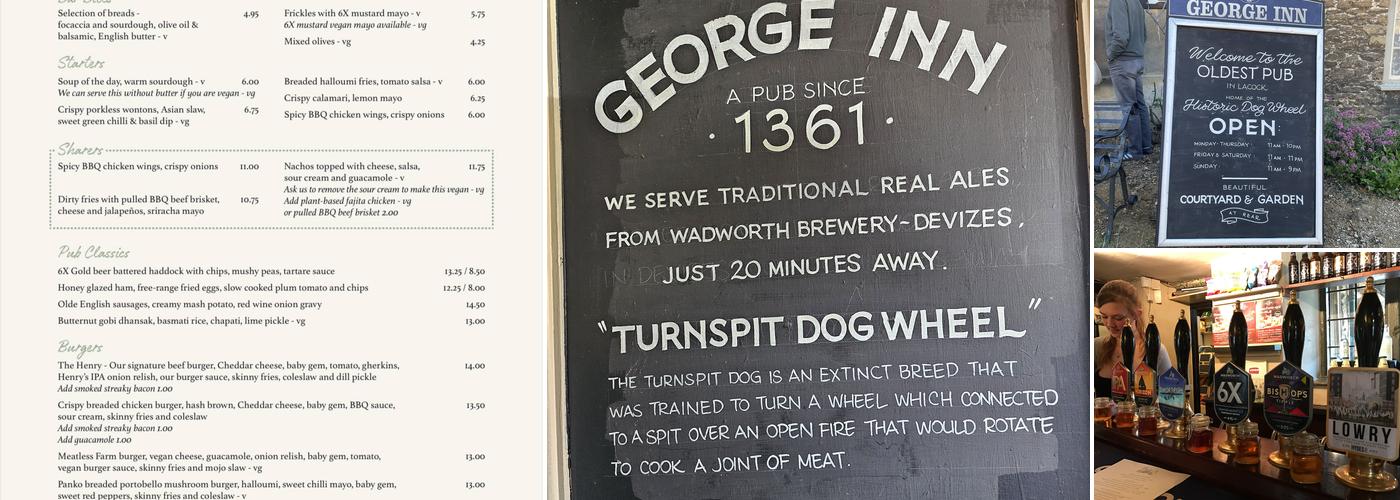 The George Inn Menu