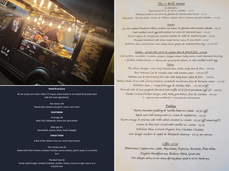 The Six Bells Inn Menu