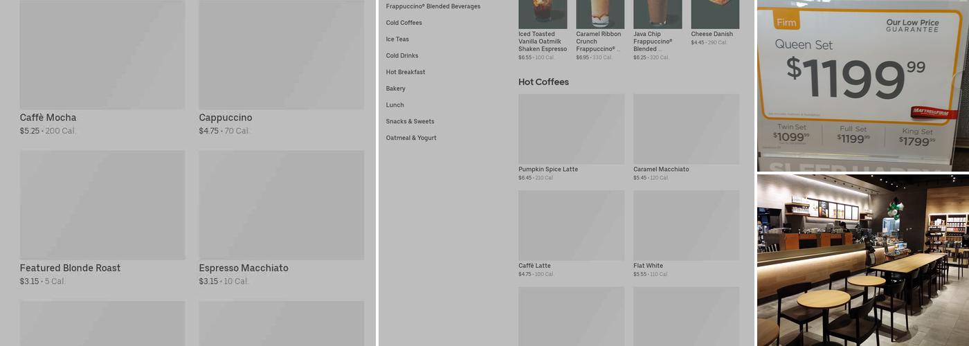 Starbucks Menu