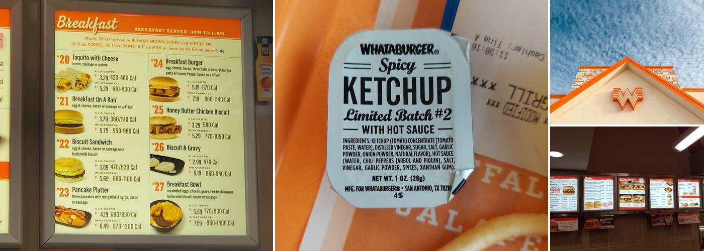 Whataburger Menu