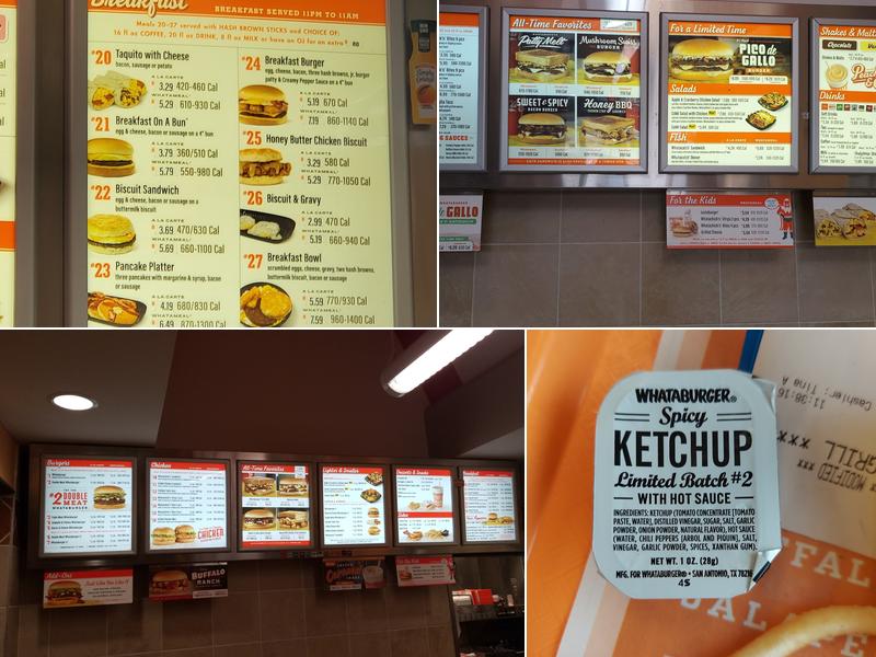 Whataburger Menu