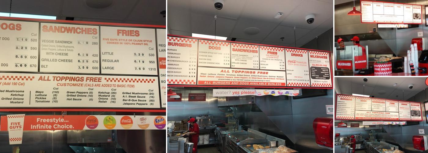 Five Guys Menu