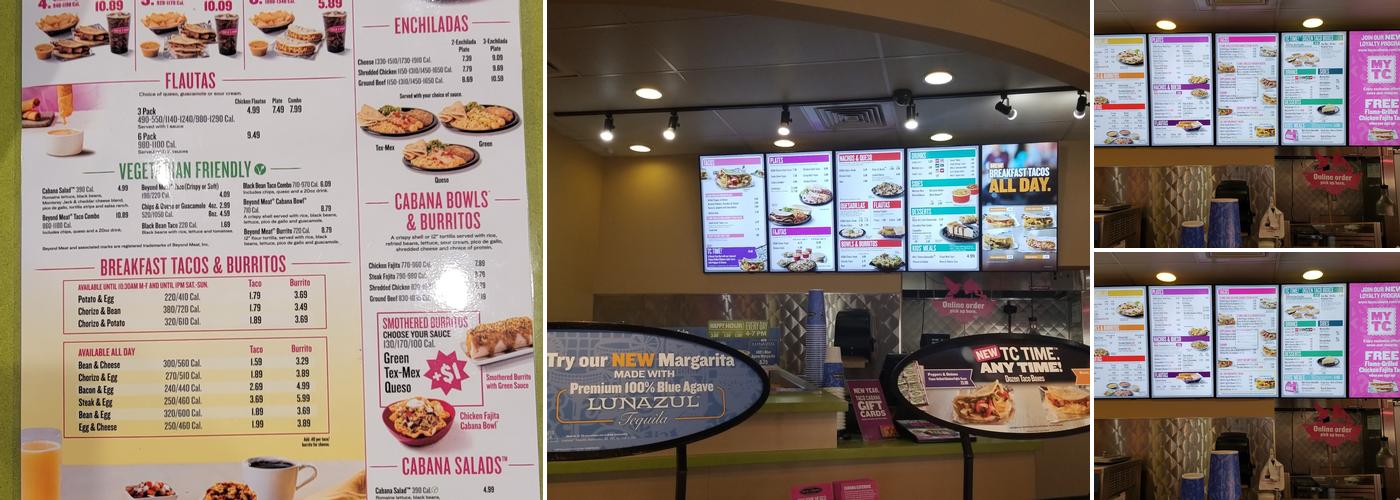 Taco Cabana Menu