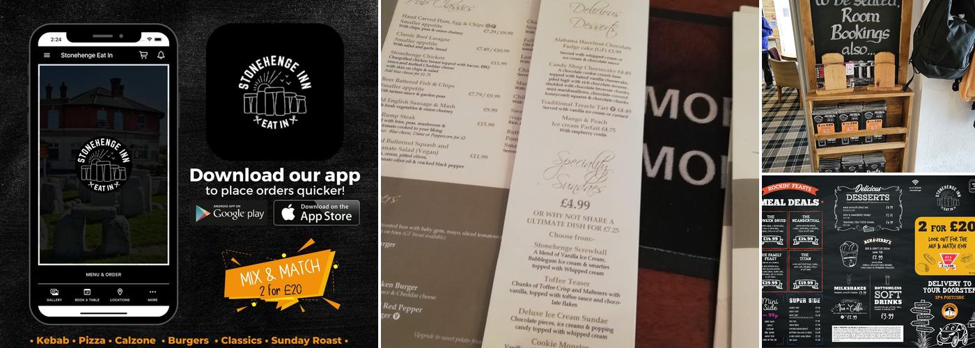 Stonehenge Inn Menu