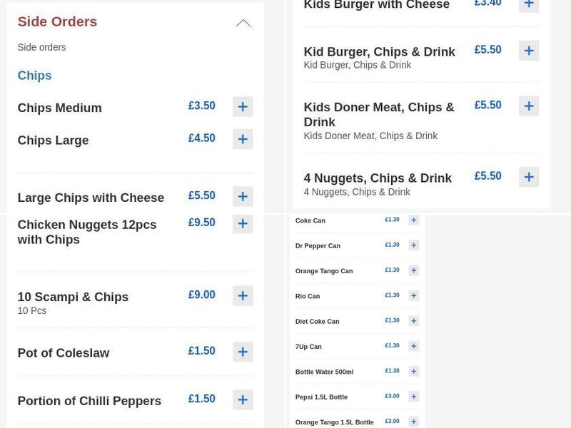 Family Kebab House Menu
