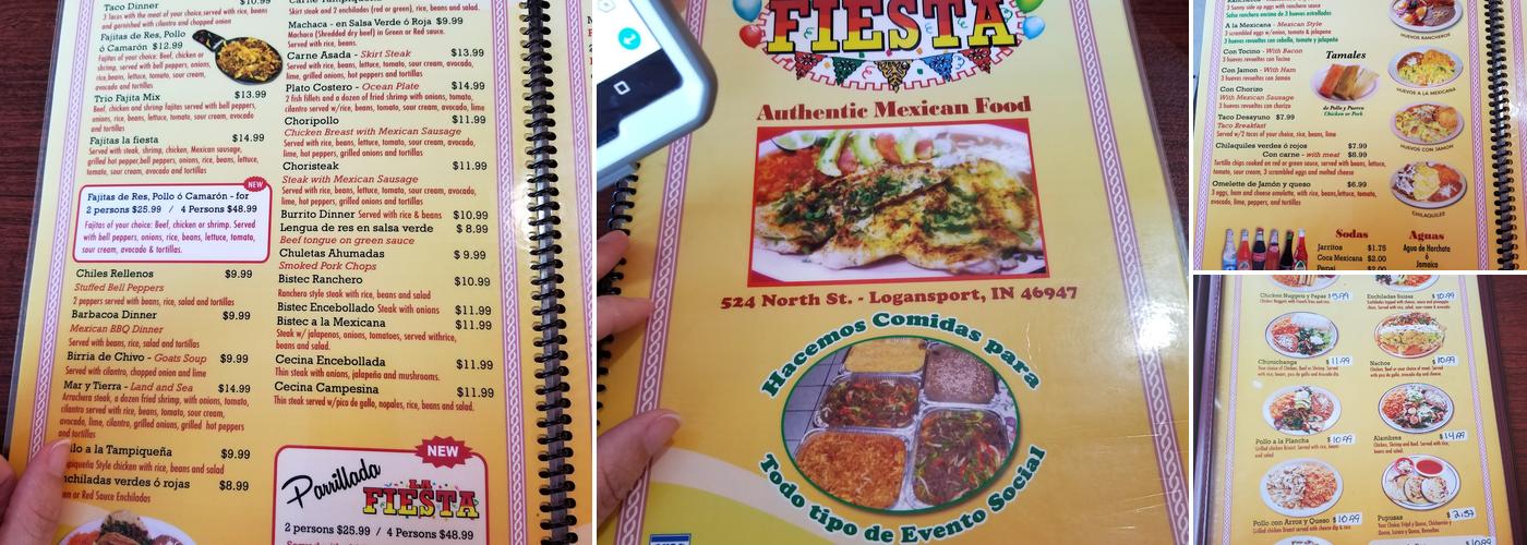 La Fiesta Menu