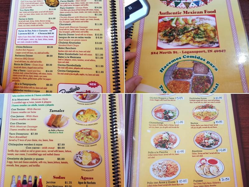 La Fiesta Menu