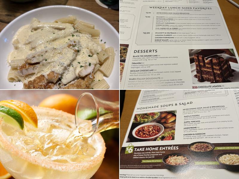 Olive Garden Italian Restaurant Menu