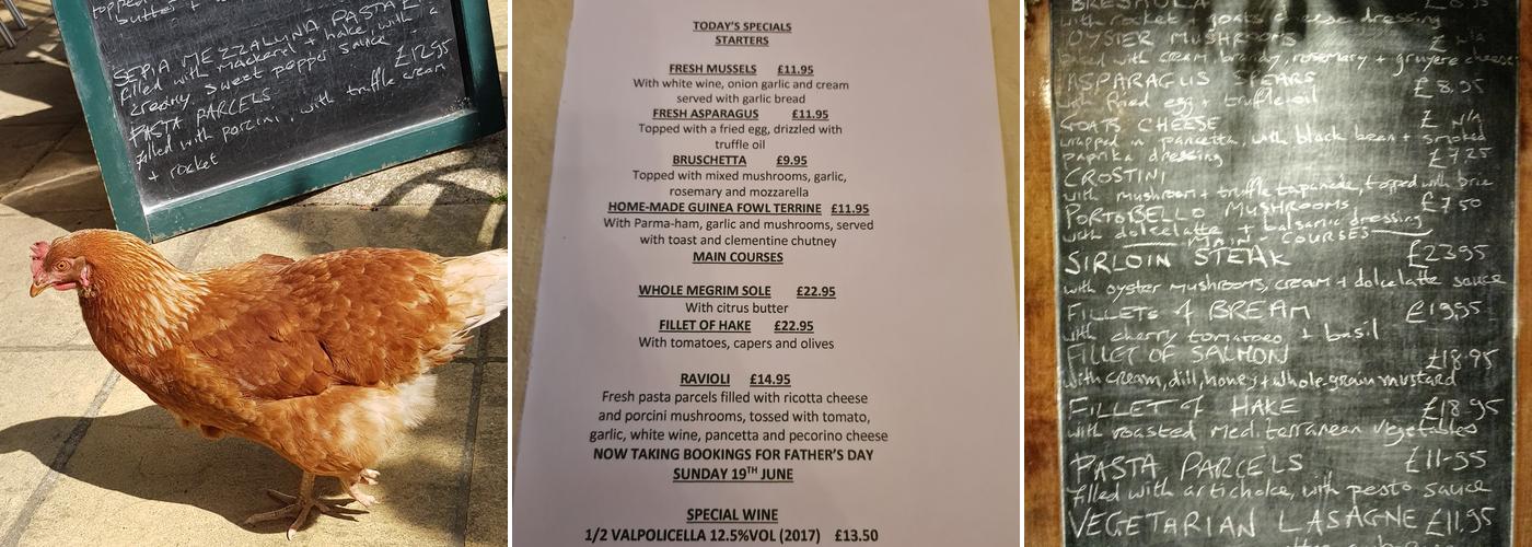 La Pergola Restaurant Menu