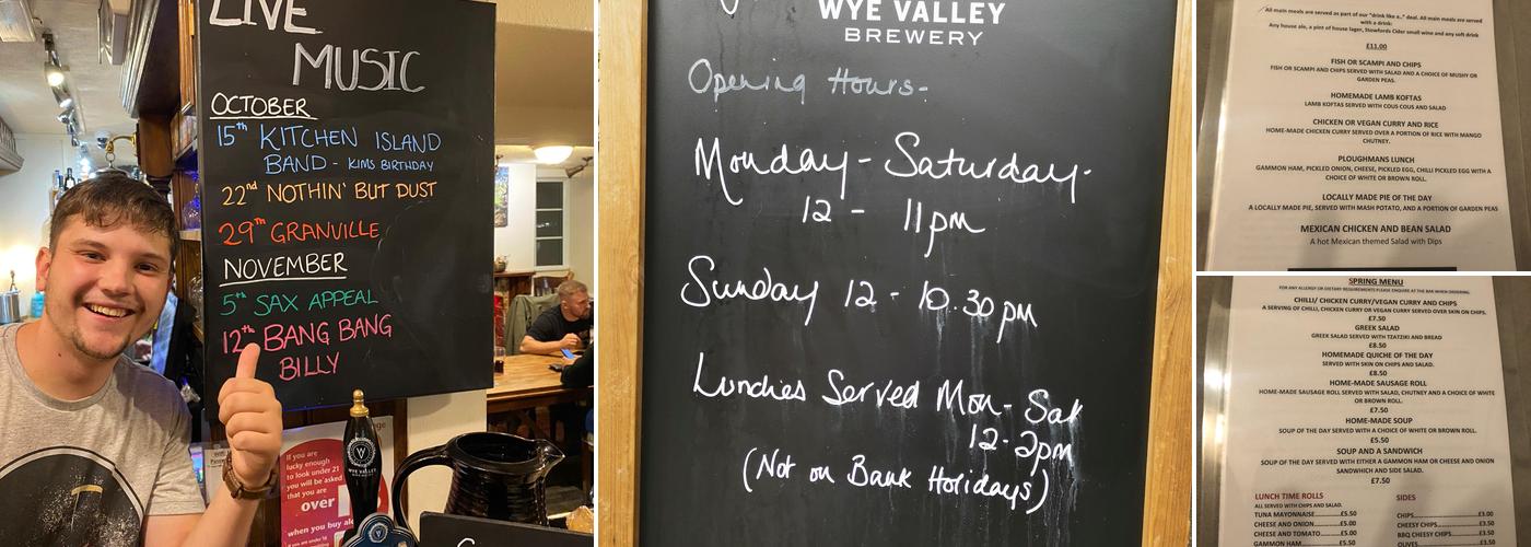 The Morgan Public House Menu