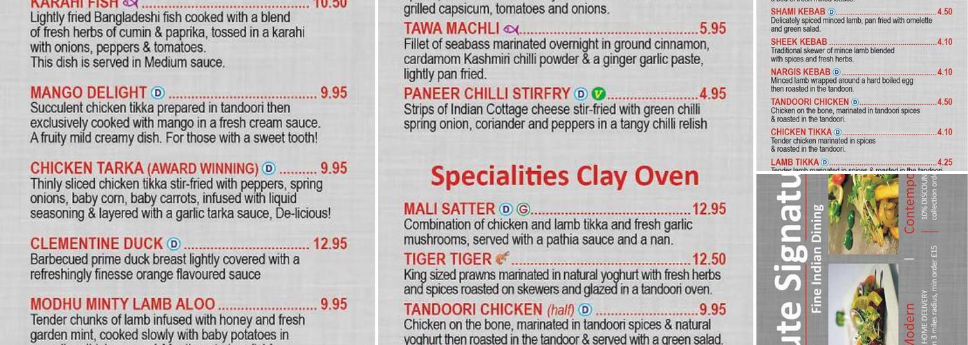 Flute Signature (Malvern) Menu