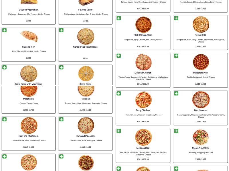 Malvern Kebab & Pizza House Menu