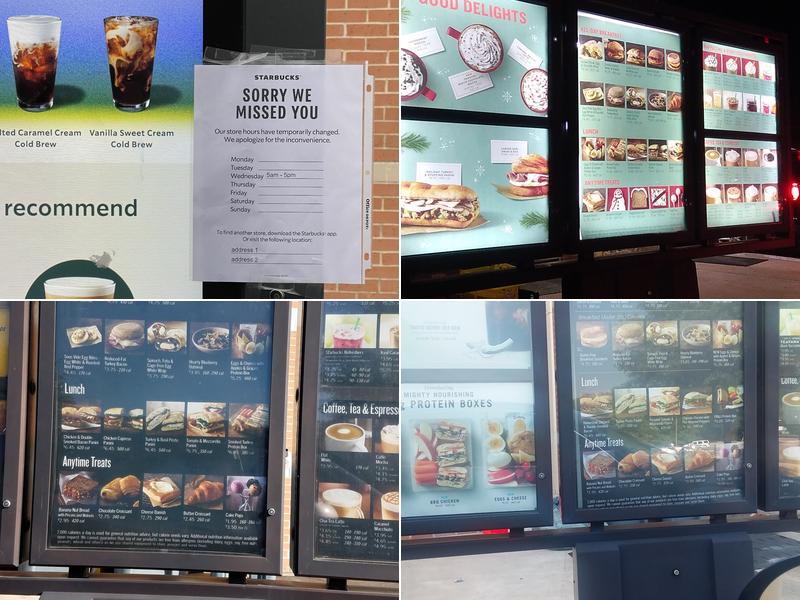 Starbucks Menu