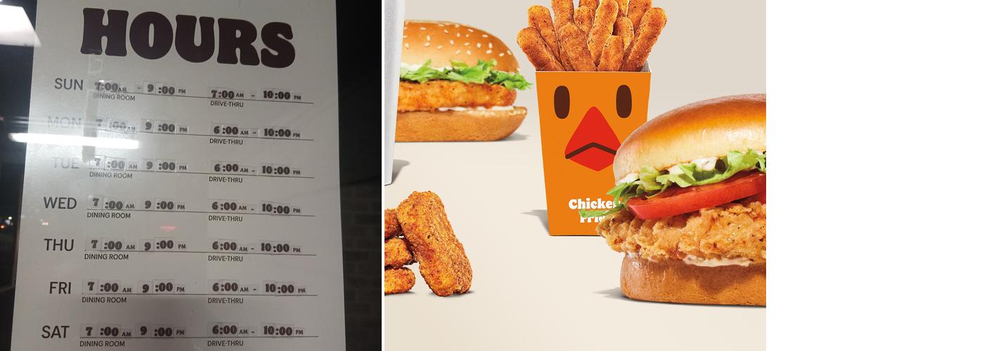 Burger King Menu