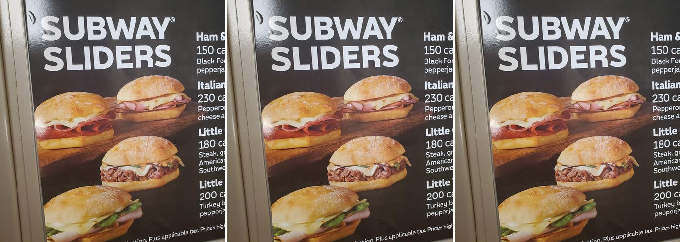 Subway Menu