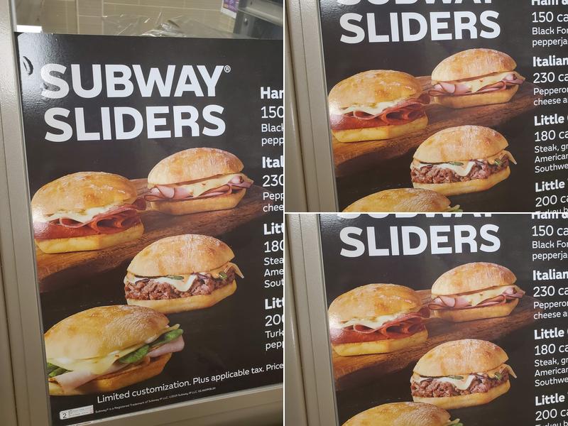 Subway Menu