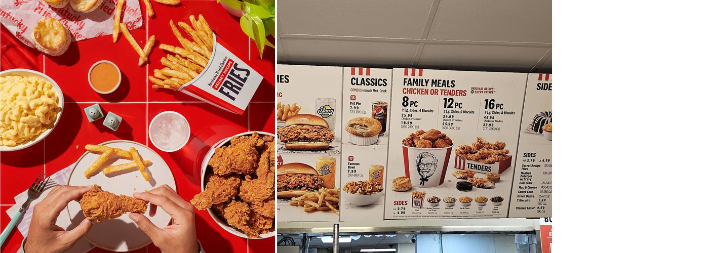 KFC Menu
