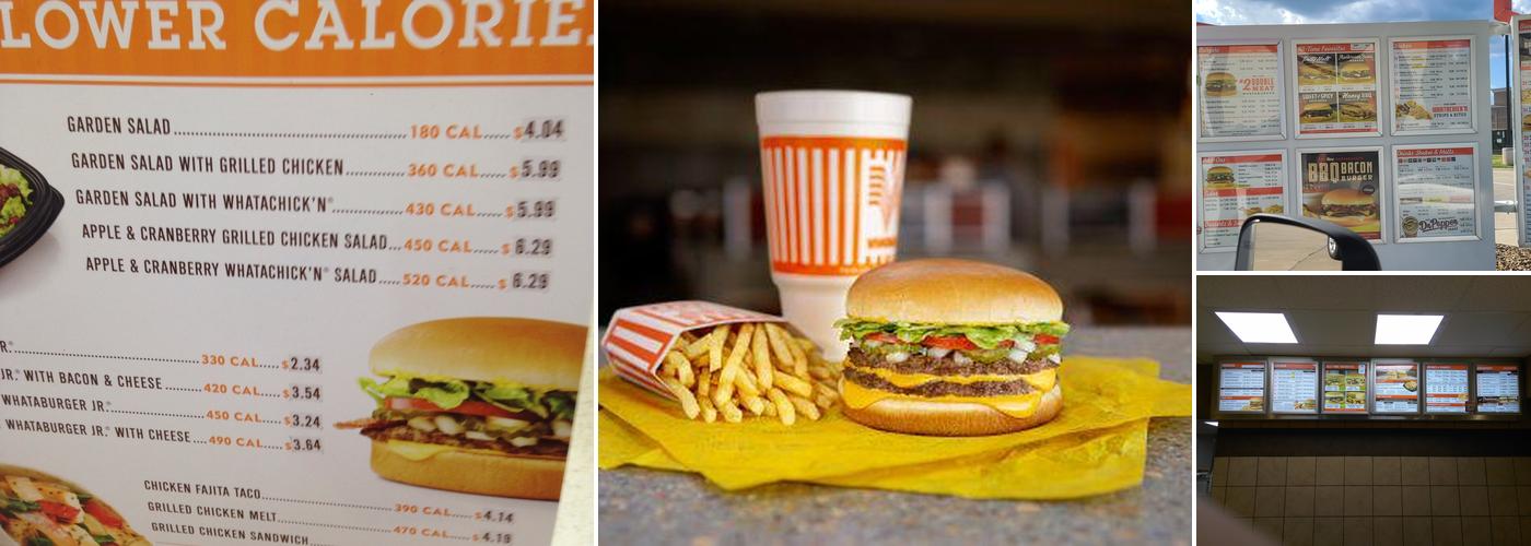Whataburger Menu