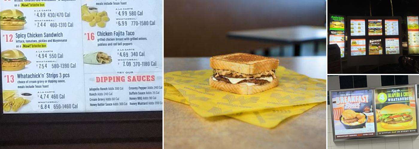 Whataburger Menu