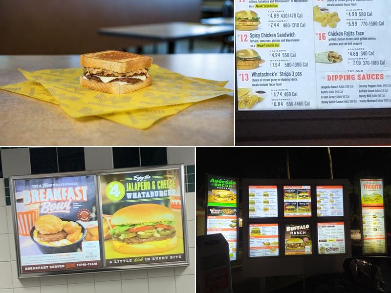 Whataburger Menu