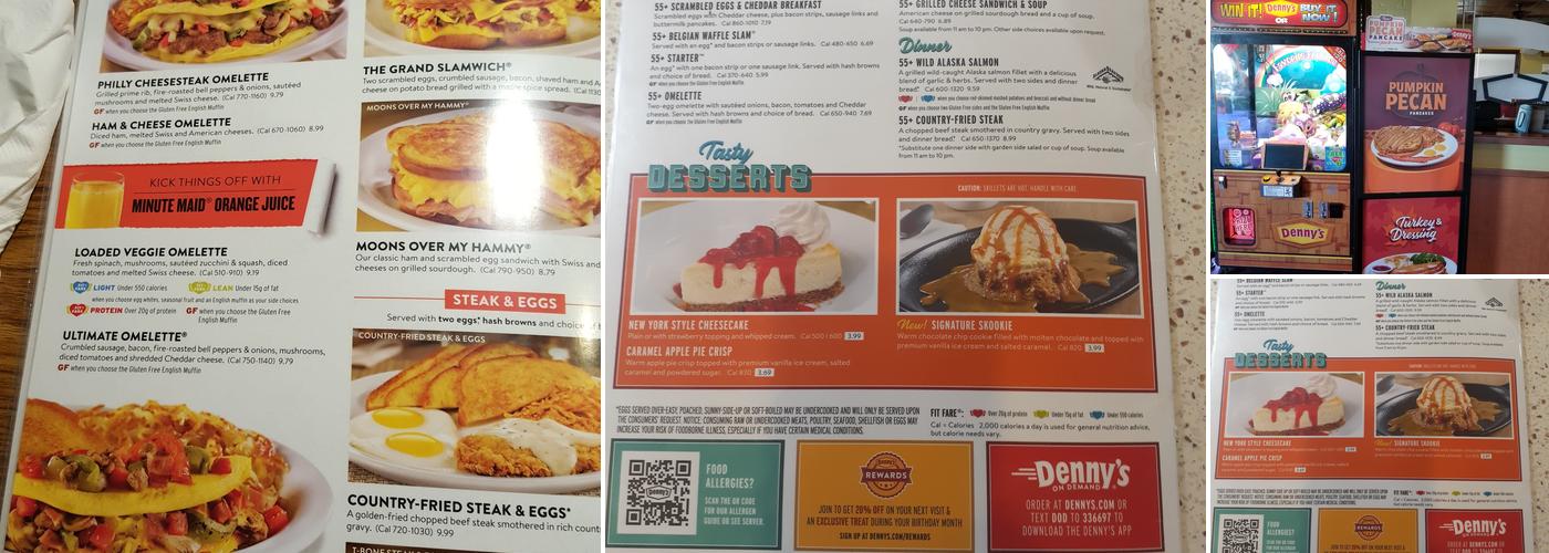 Denny's Menu