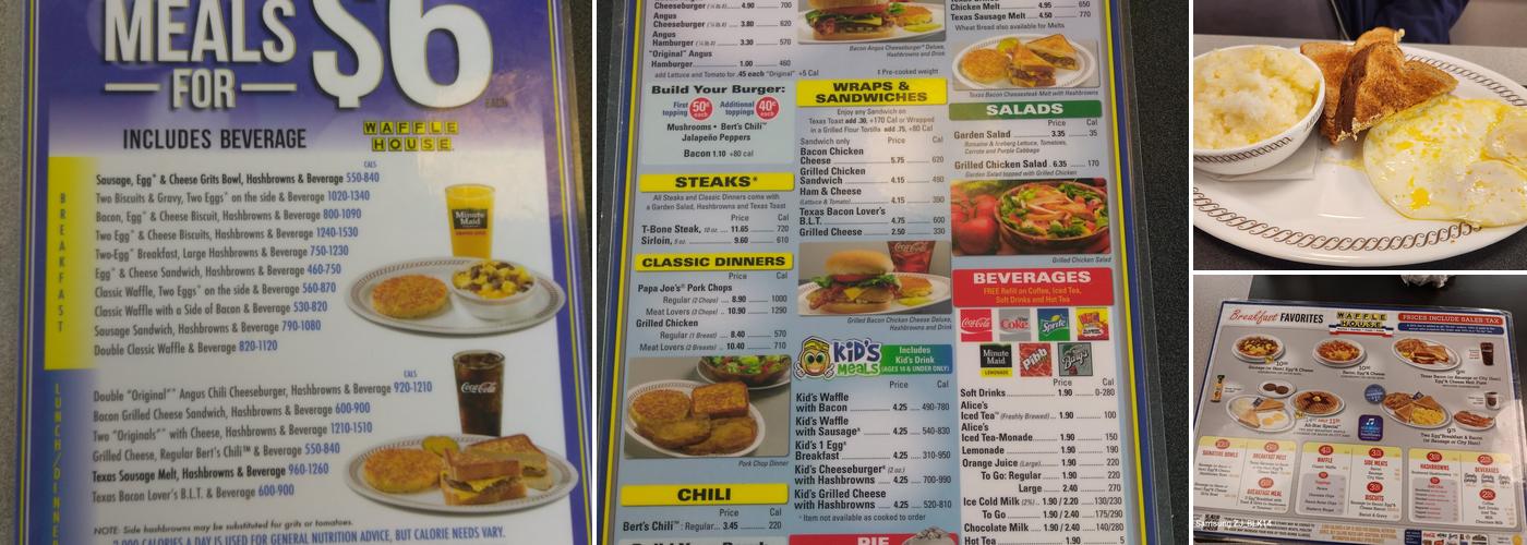 Waffle House Menu