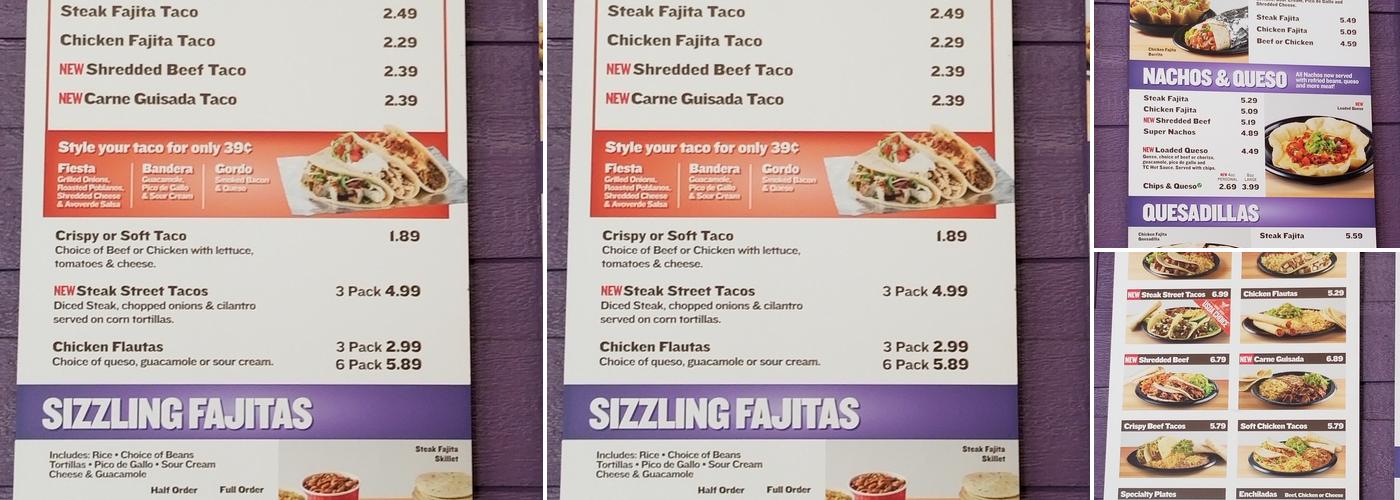 Taco Cabana Menu
