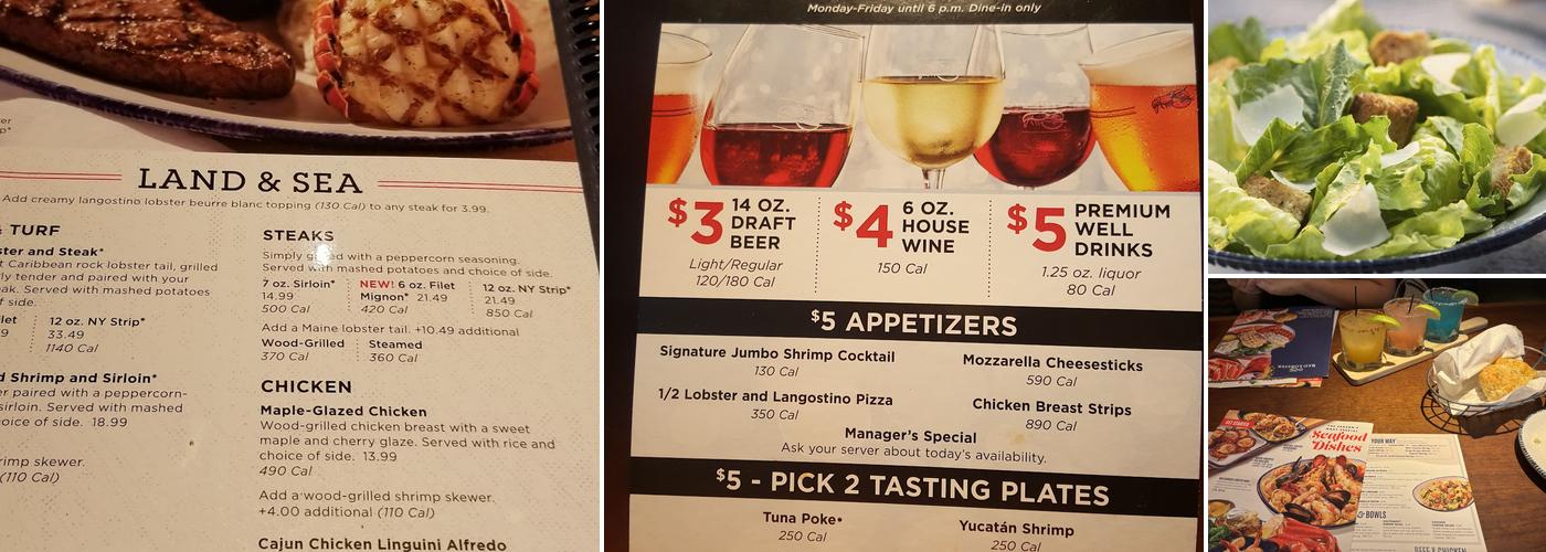 Red Lobster Menu