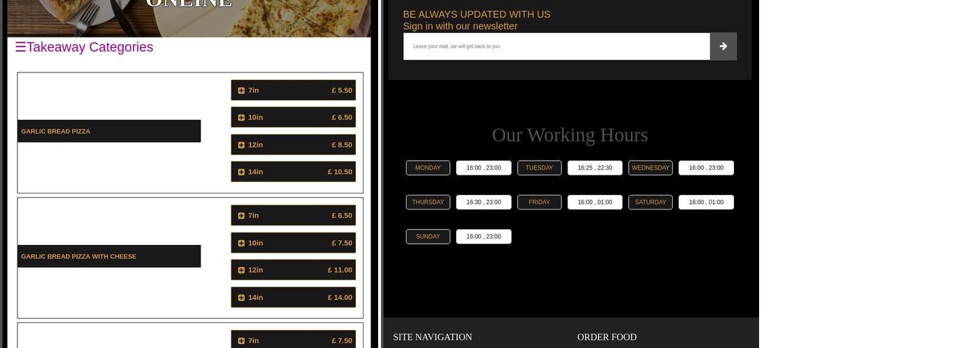 Wight Grill House Menu