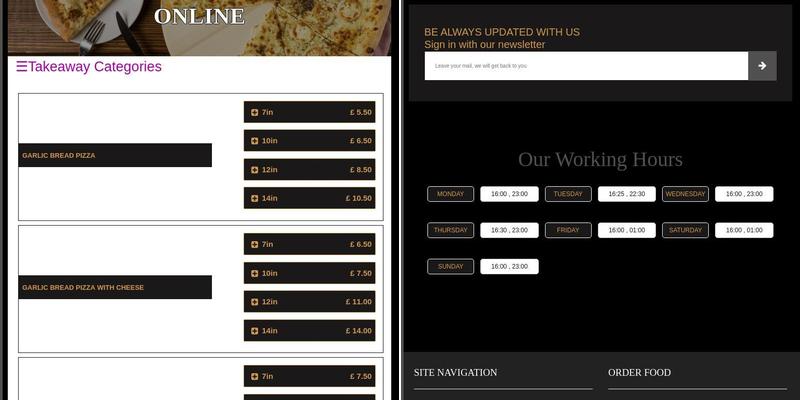 Wight Grill House Menu