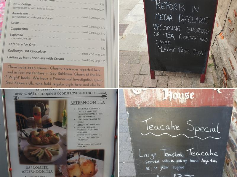 God's Providence House Menu