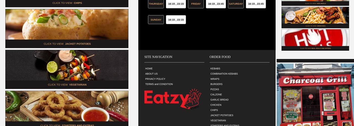 Charcoal Grill Ryde Menu