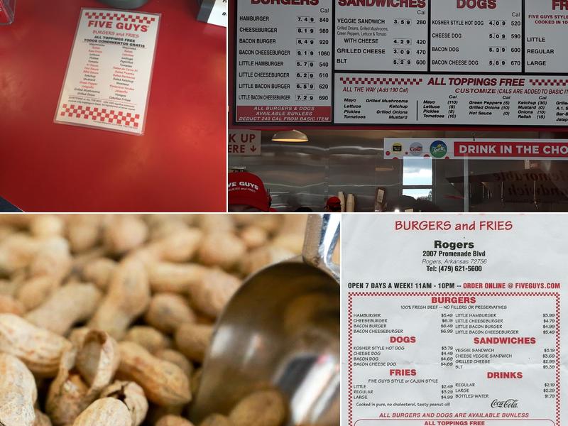 Five Guys Menu