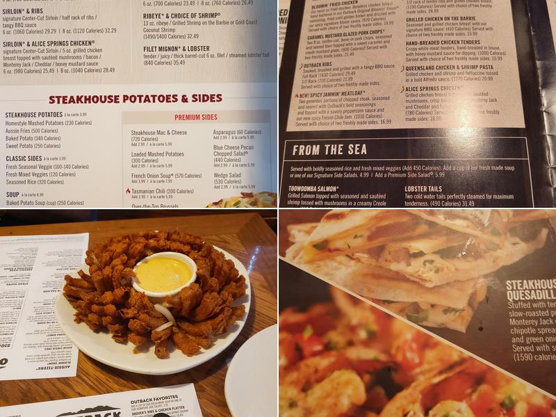 Outback Steakhouse Menu