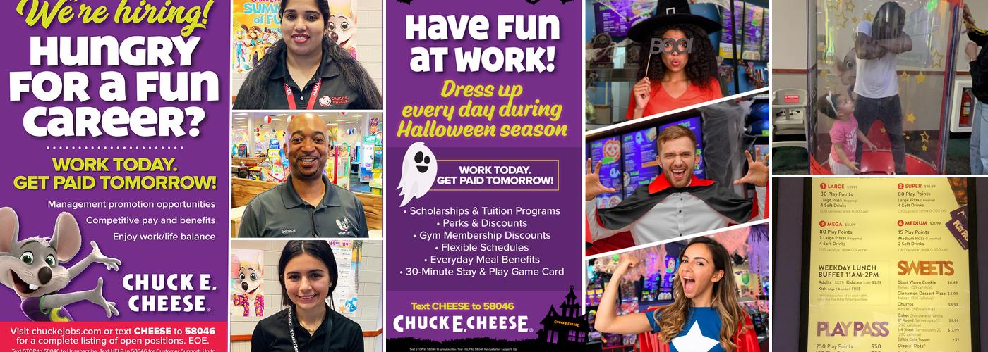 Chuck E. Cheese Menu