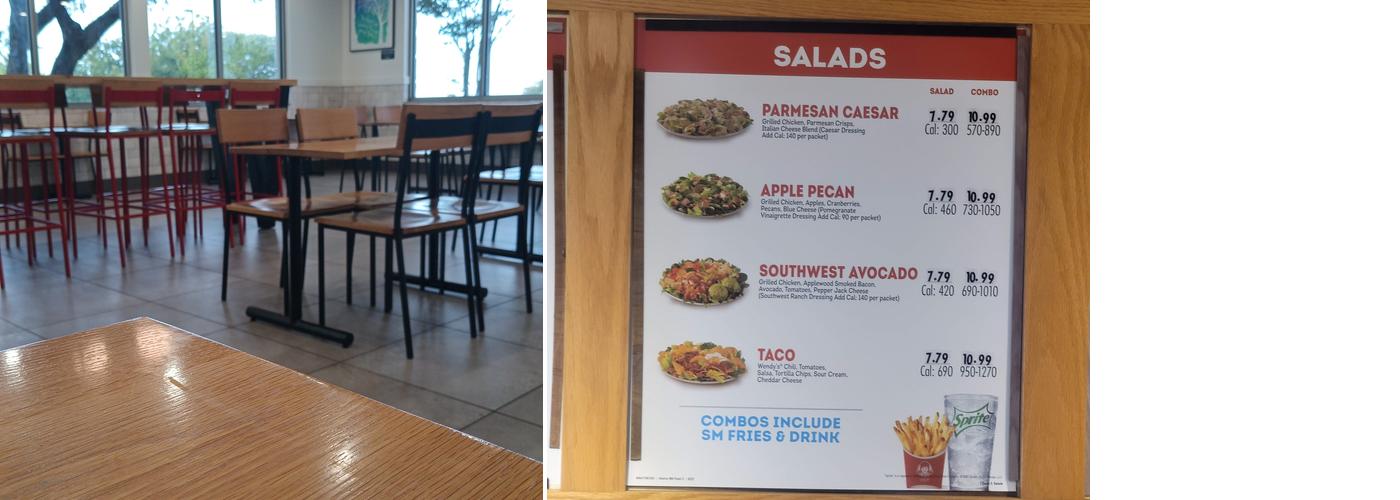 Wendy's Menu