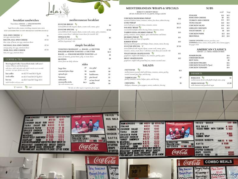 Oceanfront Convenience Store & Lola's Kitchen Menu