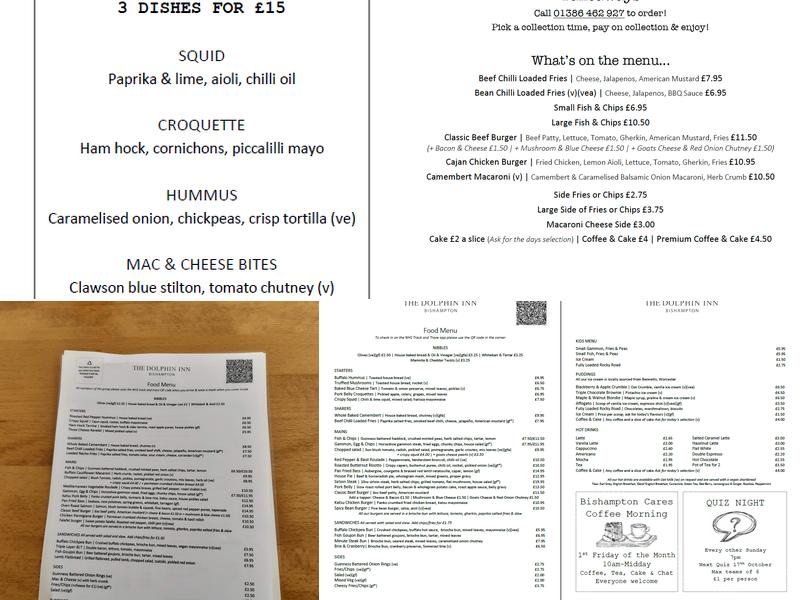 Ounce At The Dolphin Menu